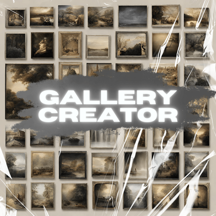 Gallery Creator Project Screenshot